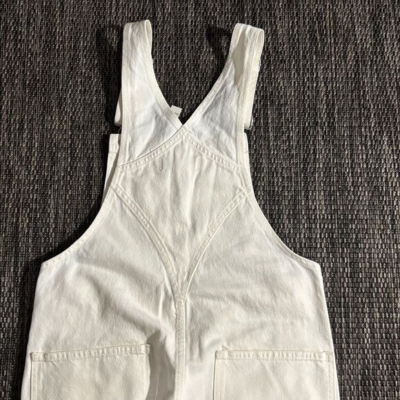 Madewell NEW Straight-Leg Overalls in Tile White size small - Picture 5 of 6